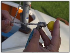 Photo 19, Fixing a rope stopper to a sail